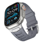 Stainless Steel Buckle Fluororubber Watch Band, For Apple Watch Ultra / Ultra 2 49mm