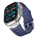 Stainless Steel Buckle Fluororubber Watch Band, For Apple Watch Ultra / Ultra 2 49mm