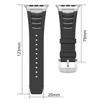 Stainless Steel Buckle Fluororubber Watch Band, For Apple Watch Ultra / Ultra 2 49mm