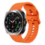 Kalebol Wave-stitched Silicone Strap, For Samsung Galaxy Watch Ultra 47mm / Ultra 2025