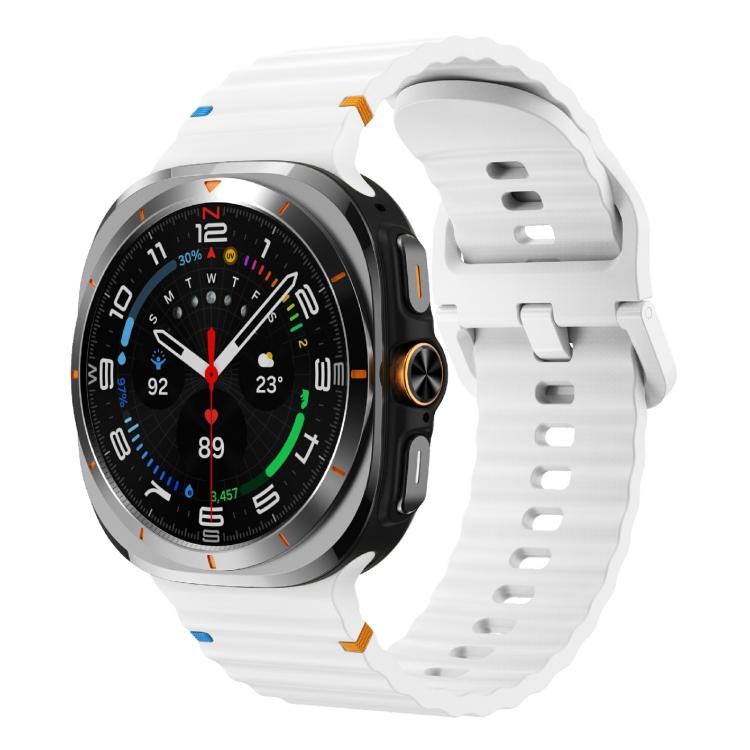 Kalebol Wave-stitched Silicone Strap, For Samsung Galaxy Watch Ultra 47mm / Ultra 2025