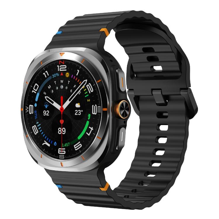 Kalebol Wave-stitched Silicone Strap, For Samsung Galaxy Watch Ultra 47mm / Ultra 2025