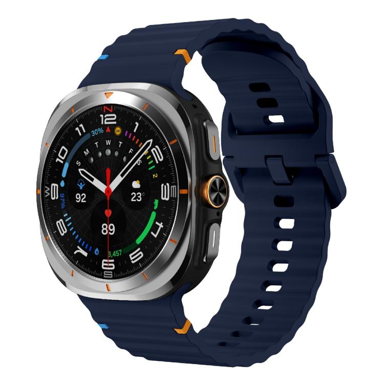 Kalebol Wave-stitched Silicone Strap, For Samsung Galaxy Watch Ultra 47mm / Ultra 2025