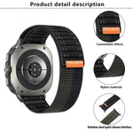 Kalebol Hook and Loop Fastener Nylon Strap, For Samsung Galaxy Watch Ultra 47mm / Ultra 2025