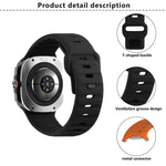 Kalebol Wave Reverse Buckle Silicone Strap, For Samsung Galaxy Watch Ultra 47mm / Ultra 2025
