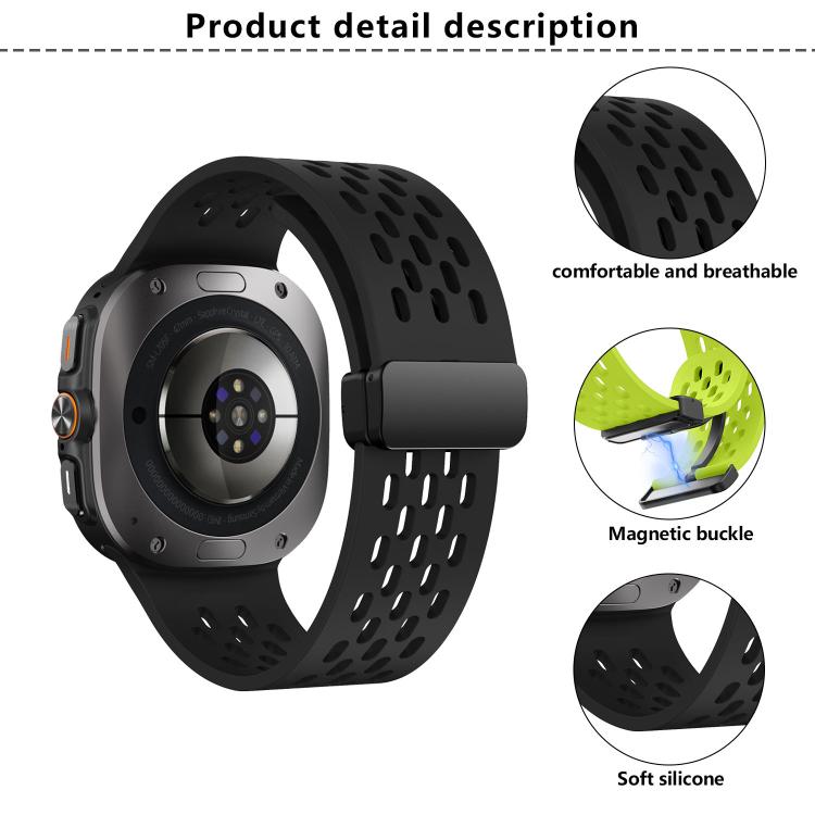 Kalebol Mesh Magnetic Silicone Watch Strap, For Samsung Galaxy Watch Ultra 47mm / Ultra 2025