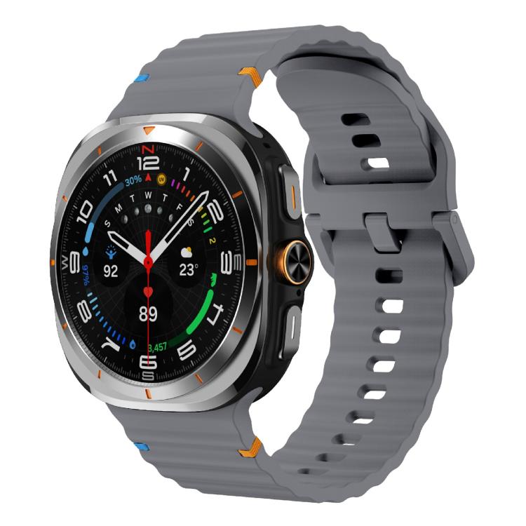 Kalebol Wave Stitching Silicone Strap, For Samsung Galaxy Watch Ultra 47mm / Ultra 2025