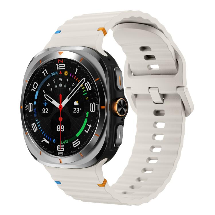 Kalebol Wave Stitching Silicone Strap, For Samsung Galaxy Watch Ultra 47mm / Ultra 2025