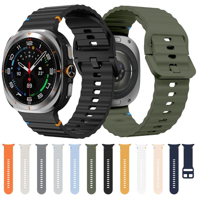 Kalebol Wave Stitching Silicone Strap, For Samsung Galaxy Watch Ultra 47mm / Ultra 2025