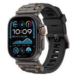 Alloy Connector Silicone Watch Strap, For Apple Watch 46mm / 49mm / 45mm / 44mm