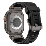 Alloy Connector Silicone Watch Strap, For Apple Watch 46mm / 49mm / 45mm / 44mm