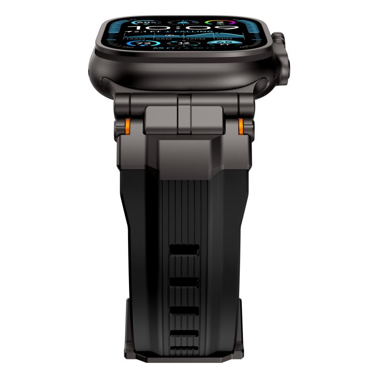 Alloy Connector Silicone Watch Strap, For Apple Watch 46mm / 49mm / 45mm / 44mm