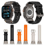 Alloy Connector Silicone Watch Strap, For Apple Watch 46mm / 49mm / 45mm / 44mm