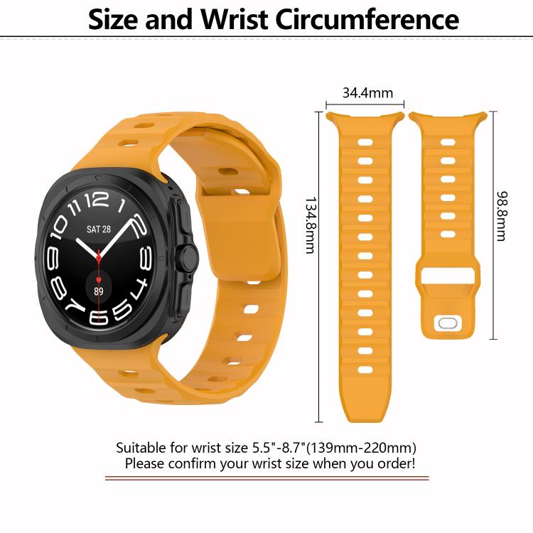 Kalebol Square Buckle Silicone Watch Band, For Samsung Galaxy Watch Ultra 47mm / Ultra 2025
