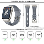 Kalebol High Stretch Silicone Armor Watch Band, For Apple Watch 46mm / 49mm / 45mm / 44mm