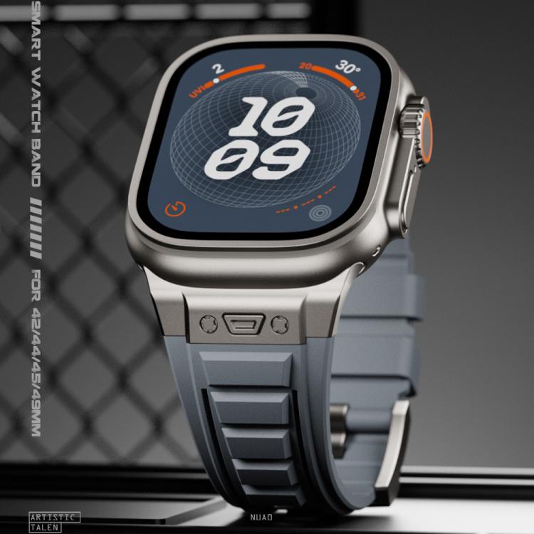 Kalebol High Stretch Silicone Armor Watch Band, For Apple Watch 46mm / 49mm / 45mm / 44mm