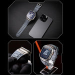 Kalebol High Stretch Silicone Armor Watch Band, For Apple Watch 46mm / 49mm / 45mm / 44mm