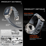 Kalebol High Stretch Silicone Armor Watch Band, For Apple Watch 46mm / 49mm / 45mm / 44mm