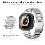 Kalebol Three-bead Steel Watch Band, For Samsung Galaxy Watch Ultra 47mm / Ultra 2025