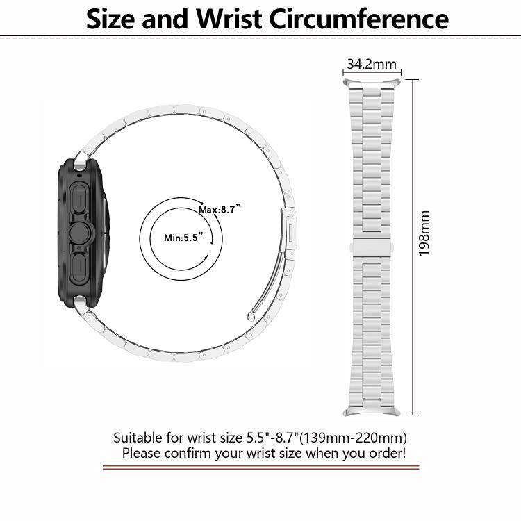 Kalebol Three-bead Steel Watch Band, For Samsung Galaxy Watch Ultra 47mm / Ultra 2025