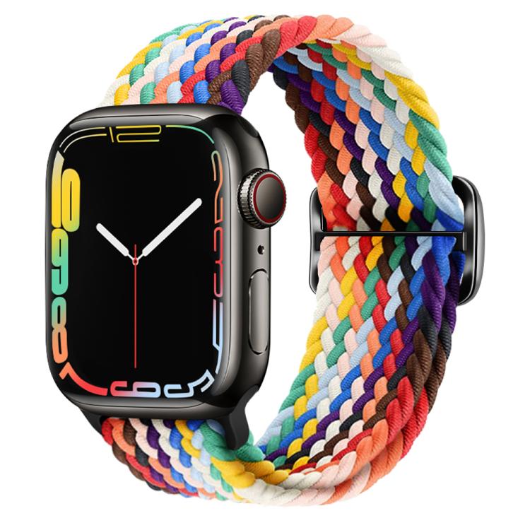 Kalebol Eight Buckle Nylon Braided Watch Band, For Apple Watch 46mm / 49mm / 45mm / 44mm, For Apple Watch 42mm / 41mm / 40mm / 38mm