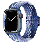 Kalebol Eight Buckle Nylon Braided Watch Band, For Apple Watch 46mm / 49mm / 45mm / 44mm, For Apple Watch 42mm / 41mm / 40mm / 38mm