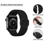Kalebol Eight Buckle Nylon Braided Watch Band, For Apple Watch 46mm / 49mm / 45mm / 44mm, For Apple Watch 42mm / 41mm / 40mm / 38mm