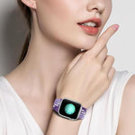 Kalebol Eight Buckle Nylon Braided Watch Band, For Apple Watch 46mm / 49mm / 45mm / 44mm, For Apple Watch 42mm / 41mm / 40mm / 38mm