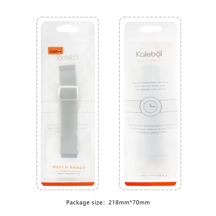 Kalebol Eight Buckle Nylon Braided Watch Band, For Apple Watch 46mm / 49mm / 45mm / 44mm, For Apple Watch 42mm / 41mm / 40mm / 38mm