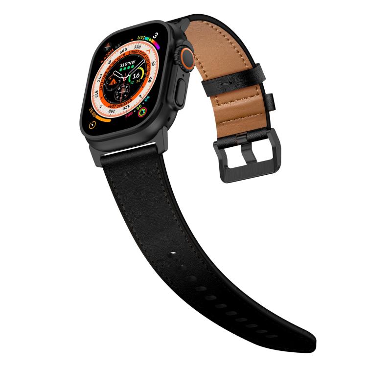 Kalebol Genuine Leather Watch Band, For Apple Watch 46mm / 49mm / 45mm / 44mm