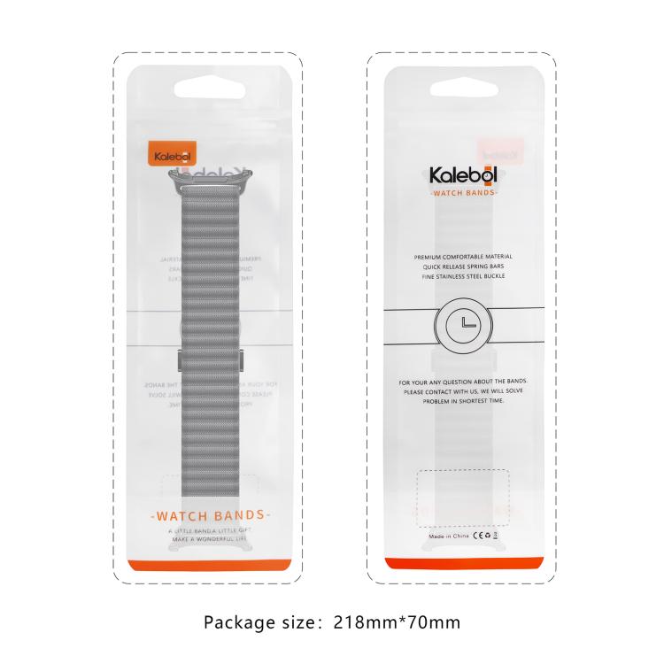 Kalebol Ocean Loop Nylon Braided Watch Band, For Samsung Galaxy Watch Ultra 47mm / Ultra 2025