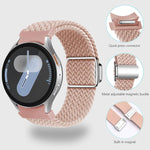 Kalebol Button Braided Loop Magnetic Buckle Watch Band, For Samsung Galaxy Watch 5 Pro / 6 / 7