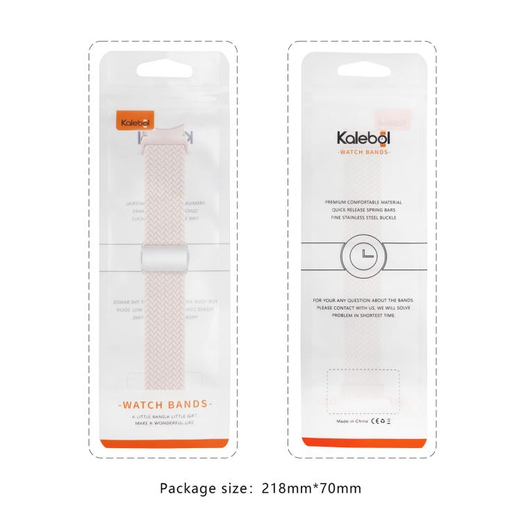 Kalebol Button Braided Loop Magnetic Buckle Watch Band, For Samsung Galaxy Watch 5 Pro / 6 / 7