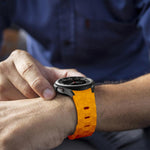 Kalebol Football Pattern Reverse Buckle Silicone Strap, For Samsung Galaxy Watch 4 / 5 / 6