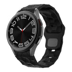 Kalebol Football Pattern Reverse Buckle Silicone Strap, For Samsung Galaxy Watch 4 / 5 / 6