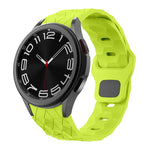 Kalebol Football Pattern Reverse Buckle Silicone Strap, For Samsung Galaxy Watch 4 / 5 / 6