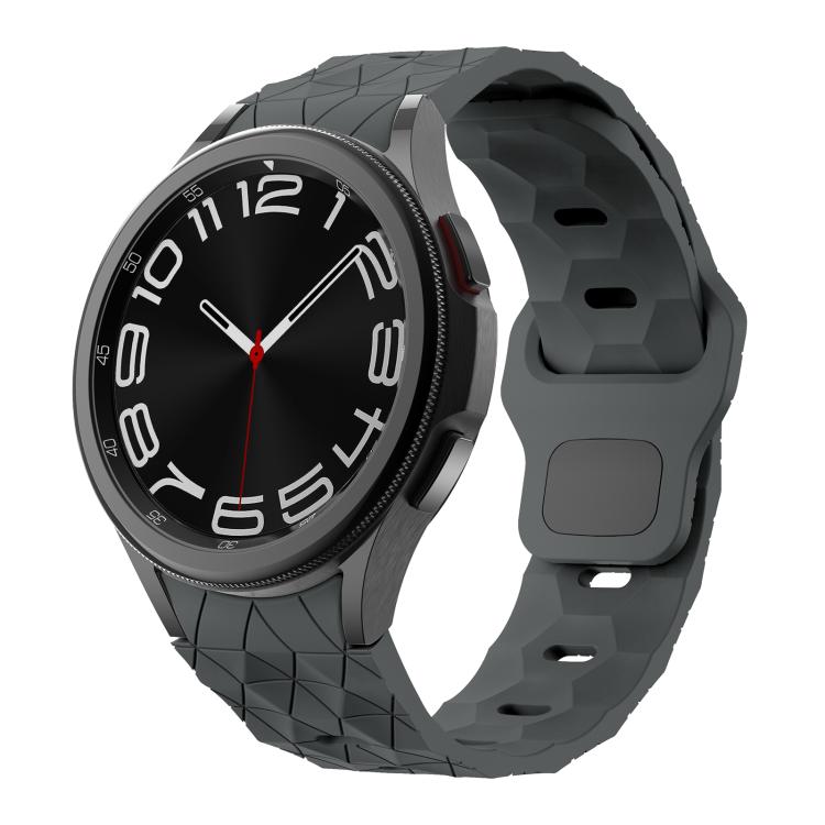 Kalebol Football Pattern Reverse Buckle Silicone Strap, For Samsung Galaxy Watch 4 / 5 / 6