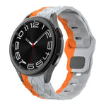 Kalebol Football Pattern Reverse Buckle Silicone Strap, For Samsung Galaxy Watch 4 / 5 / 6