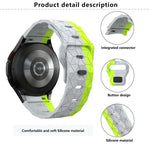 Kalebol Football Pattern Reverse Buckle Silicone Strap, For Samsung Galaxy Watch 4 / 5 / 6