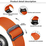 Kalebol Button Elastic Nylon Watch Band, For Samsung Galaxy Watch 5 Pro / 6 / 7