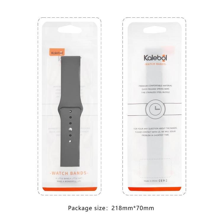 Kalebol Reverse Buckle Silicone Watch Band, For Apple Watch 46mm / 49mm / 45mm / 44mm, For Apple Watch 42mm / 41mm / 40mm / 38mm