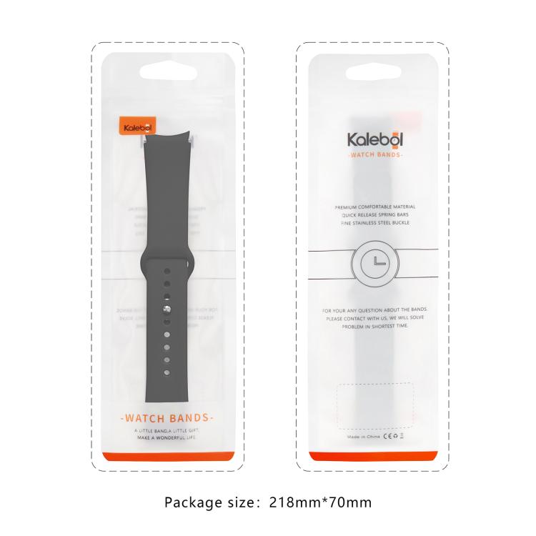 Kalebol Reverse Buckle Silicone Watch Band, For Samsung Galaxy Watch 7 / 6 / 5 / 4