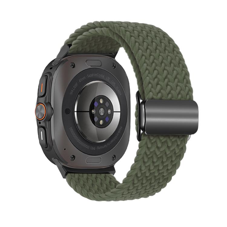 Kalebol Braided Loop Magnetic Black Buckle Watch Band, For Samsung Galaxy Watch Ultra 47mm / Ultra 2025
