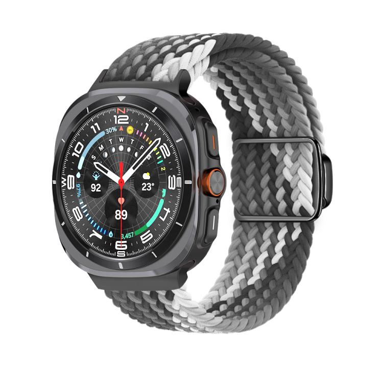 Kalebol Braided Loop Magnetic Black Buckle Watch Band, For Samsung Galaxy Watch Ultra 47mm / Ultra 2025