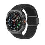 Kalebol Braided Loop Magnetic Black Buckle Watch Band, For Samsung Galaxy Watch Ultra 47mm / Ultra 2025