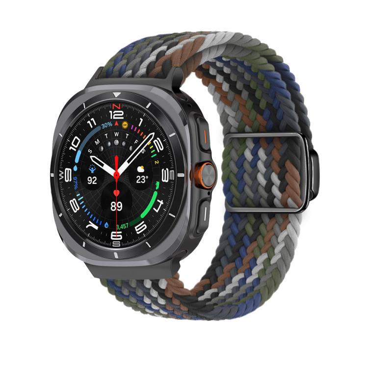Kalebol Braided Loop Magnetic Black Buckle Watch Band, For Samsung Galaxy Watch Ultra 47mm / Ultra 2025