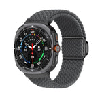 Kalebol Braided Loop Magnetic Black Buckle Watch Band, For Samsung Galaxy Watch Ultra 47mm / Ultra 2025