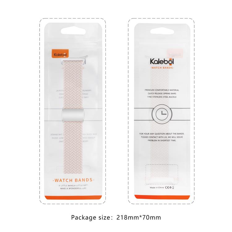 Kalebol Braided Loop Magnetic Black Buckle Watch Band, For Samsung Galaxy Watch Ultra 47mm / Ultra 2025