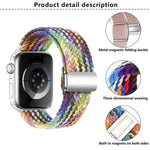 Kalebol Nylon Loop Magnetic Buckle Watch Band, For Apple Watch 46mm / 49mm / 45mm / 44mm, For Apple Watch 42mm / 41mm / 40mm / 38mm