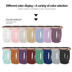 Kalebol 8-shaped Buckle Rose Embossed Silicone Watch Band, For Apple Watch 46mm / 49mm / 45mm / 44mm, For Apple Watch 42mm / 41mm / 40mm / 38mm